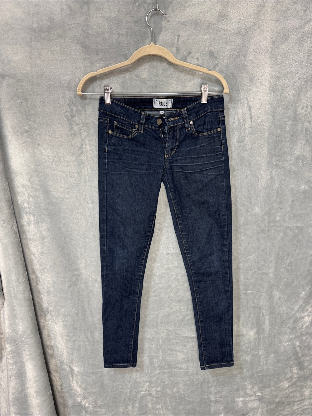 PAIGE Indigo Peg Skinny Jeans - Women's Dark Indigo Denim
